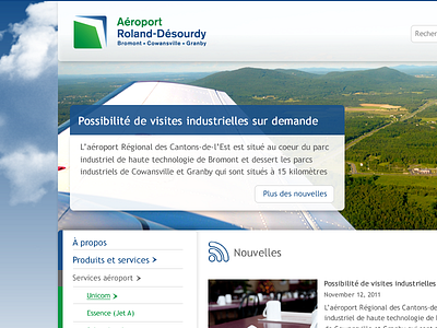 Aéroport Roland-Désourdy - Index Page blue index website