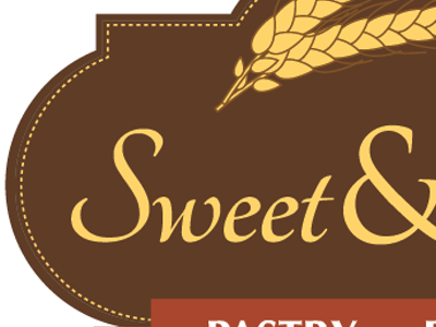 Sweet and Salty - Logo brown logo red white