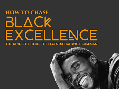 How To Chase Black Excellence: Lessons from Chadwick Boseman branding graphic design instagram carousel instagram post social media design
