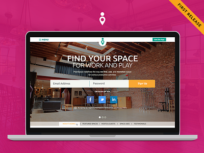 PeerSpace Landing Page - First Release
