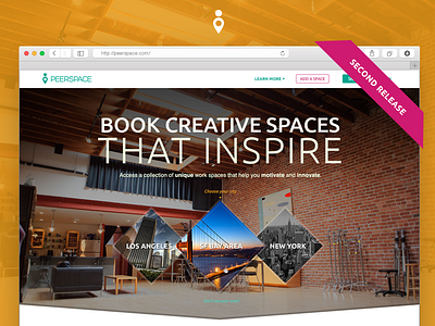 PeerSpace Landing Page - Second Release