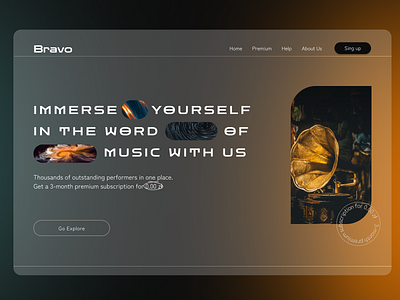 UX/UI Design for music service