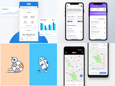 Favorite shots of 2018 chart chat dashboard event favorite graph invite list maps metric mobile profile search starwars tabs