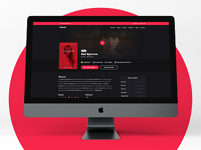 Cinema ticket website concept