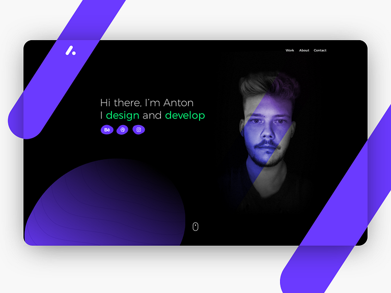 Wip Personal Portfolio By Anton Bahrencheer On Dribbble