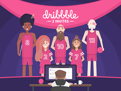 2x Dribbble Invites