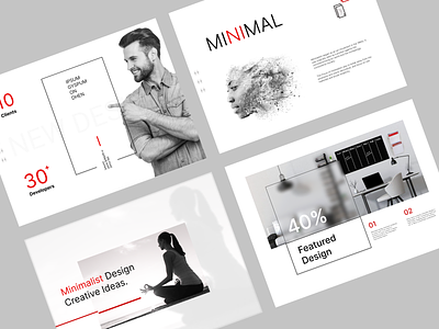 Minimal Presentation app branding design icon illustration logo minimal presentation slides ux
