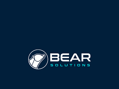 BEAR SOLUTION design emblem illustration logo