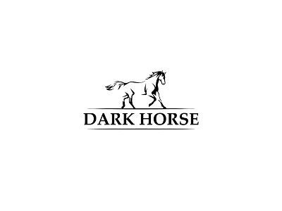 Horse design emblem illustration logo