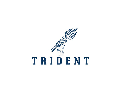 trident design emblem illustration logo