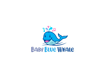 WHALE branding design emblem illustration logo vector