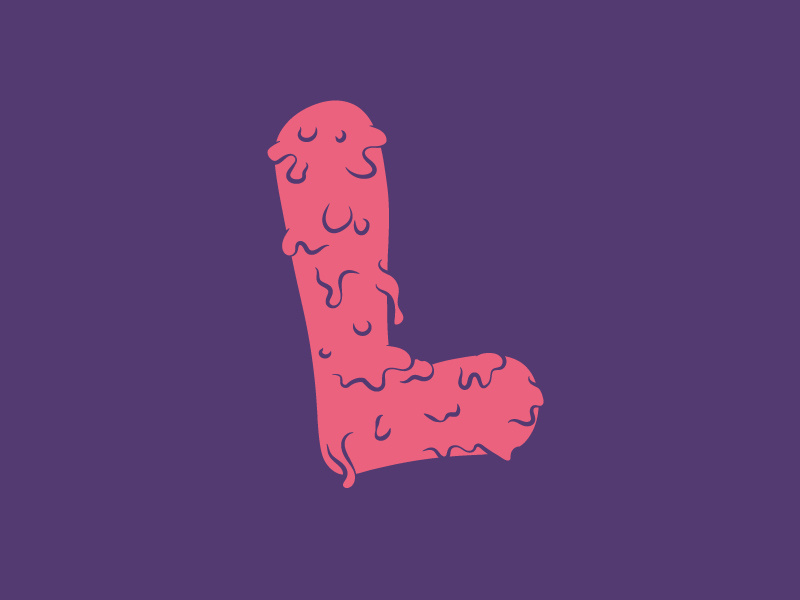 #Typehue Week 12: L goop typehue type purple lettering letter l challenge
