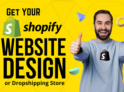 Shopify Website & Ecommerce Dropshipping Store 3d animation brand identity branding design graphic design icon illustration logo motion graphics ui ux vector