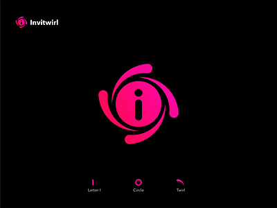 Invitwirl design logo vector