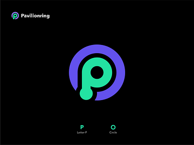 Pavilionring design logo vector