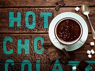 Hot Chocolate fonts natural organic outdoors rustic woodcut
