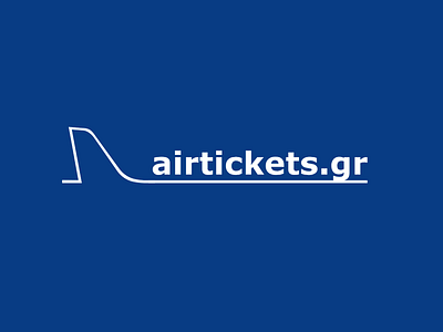 Airtickets.gr Logo (First Release, 2001) airtickets.gr corporate identity logo visual identity