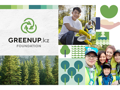 Greenup Foundation branding concept branding design ecology pictograms