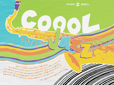 COOOL Jazz Hazy IPA beer branding can packaging