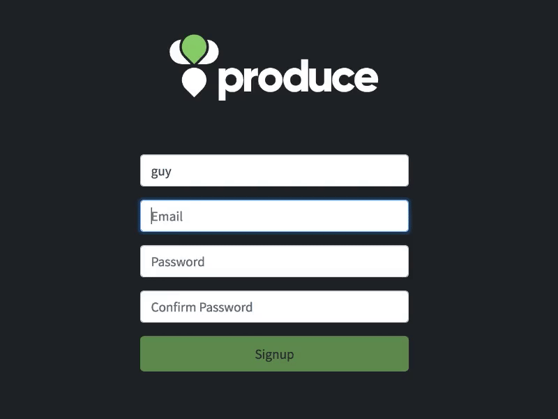 Delightful Signup Screen Animation