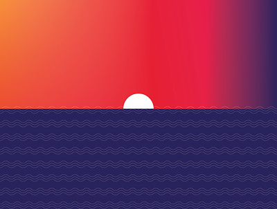 Summer Days gradient music ocean rnb sunset vibes waves