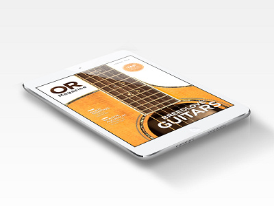 OR Magazine cover design digital digital publishing guitar interactive magazine oregon ui ux