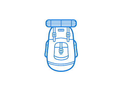Simple illustrations 1 of 3 backpack icon illustration simple travel