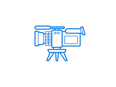 Simple illustrations 2 of 3 camera cinematography film icon illustration simple