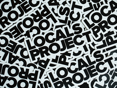 Locals Project Stickers die cut logo sticker stickers swag