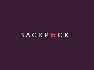 Backpockt Logo avant garde brand branding clean identity lock up lock ups logo logos logotype simple