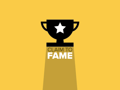 Claim To Fame design game design logo vector