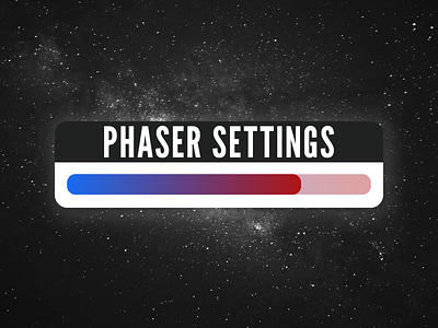 #007 Settings 007 challenge dailyui mobile phaser space ui ux