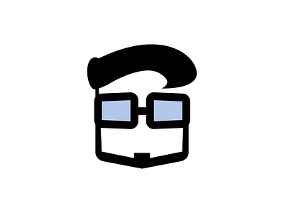 Personal Logo beard branding face glasses hair icon identity logo personal sunglasses