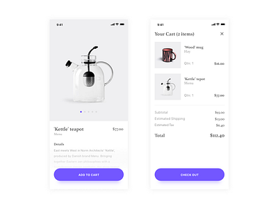 E-commerce App Concept app clean concept ecommerce ios minimal mobile shop store ui