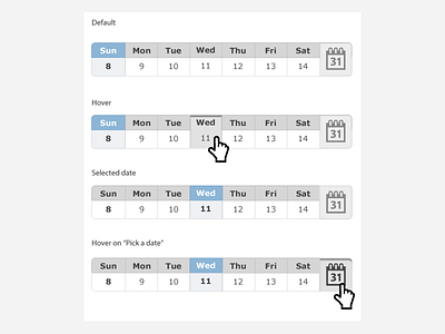 Date selector