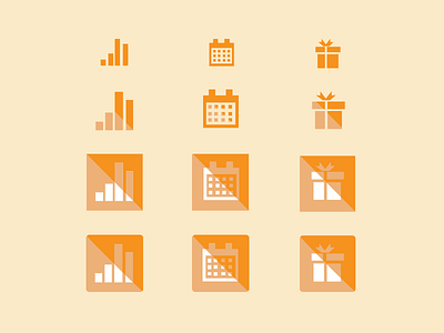 Measure Icons analytics bar chart calendar flat graph icons nomi rewards rounded corners