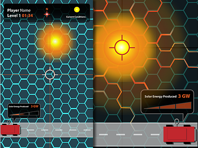 Solar powered car game