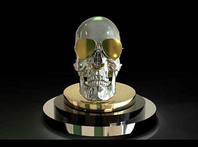 3D Skull 3d design graphic design illustration logo