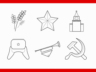 Soviet icons - USSR Symbols
