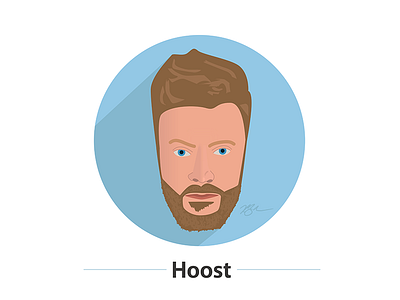 Hoost face illustration self portrait