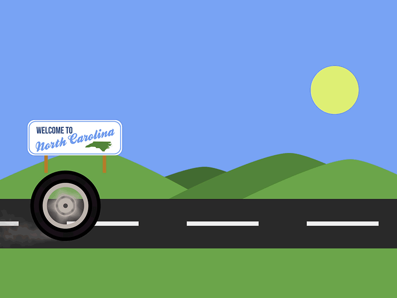 Tire Burnout by Kenan Bateman on Dribbble