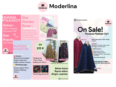 Moderlina brand overview brochure graphic design