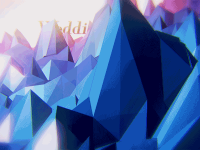 Crystal mountain gif graphic motion