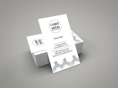 Lands n Spaces Business Card design