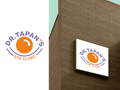 Dr Tapan's Eye Clinic Logo eye logo logo logo design logodesign logotype