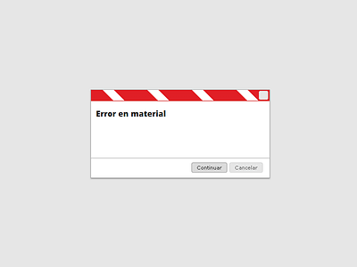 WIP - Error window