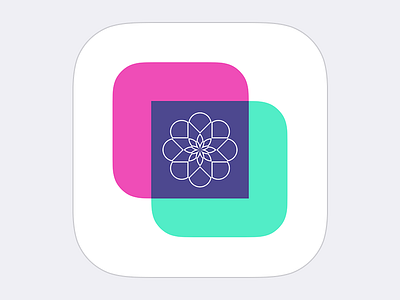 New app? app application clean flat flower green icon ios pink ui
