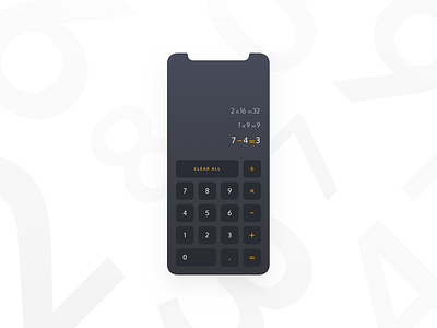 Mobile Calculator calculator dailyui dailyui004 minimal mobile oxygen sketch ui ux ui xd