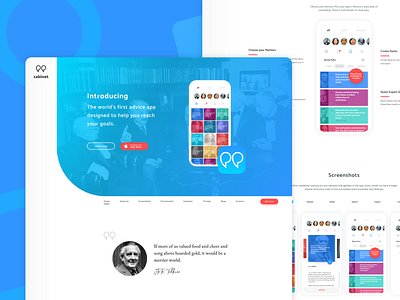 #003 Daily UI Website Above the Fold advice app app icon logo quotes ui ux web web desgin website