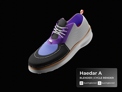 Sneaker 3D Render 3d blender3d branding design graphic design